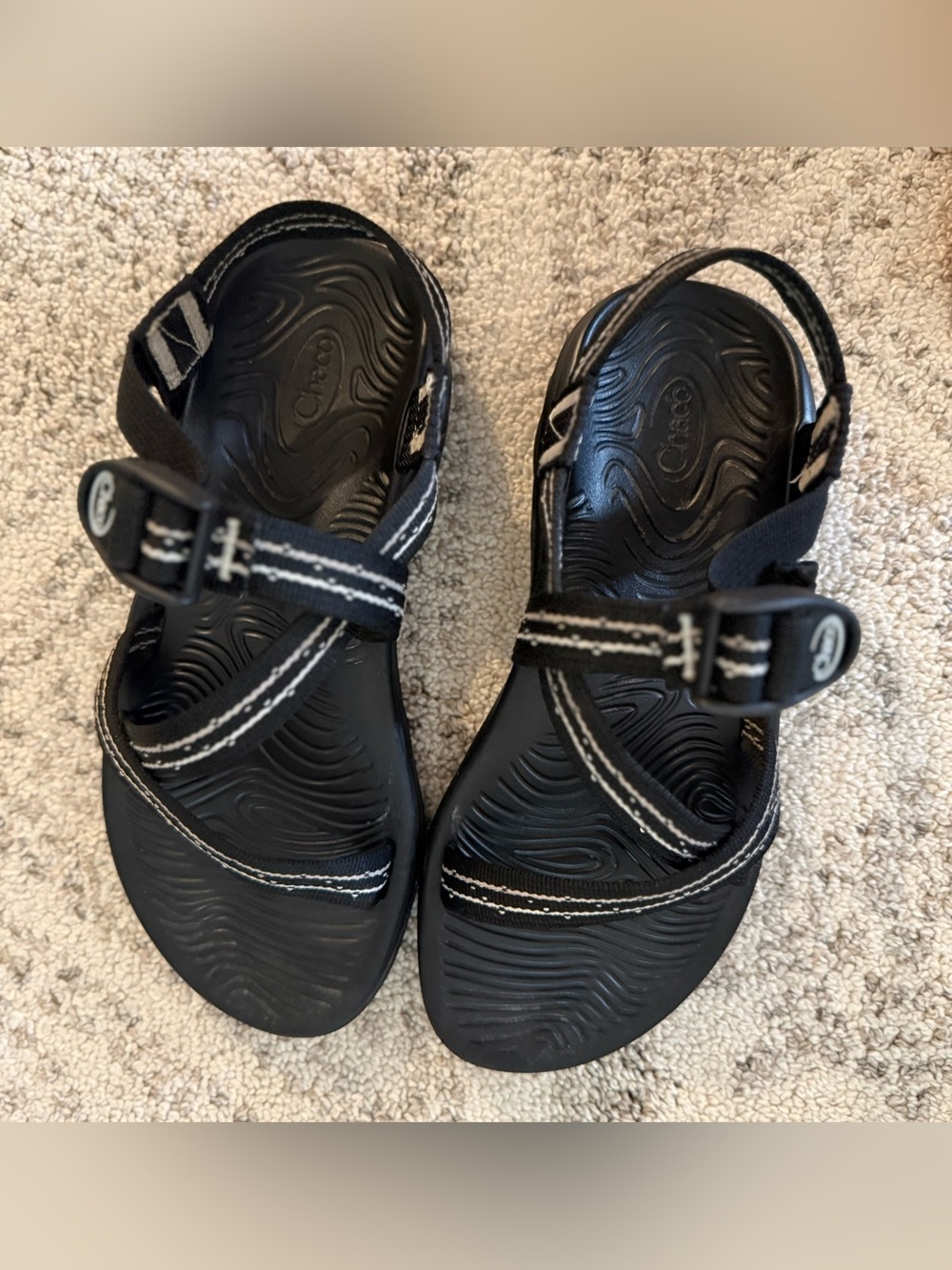 Chaco Black Sandal Women’s Sz 7 - Picture 4 of 5